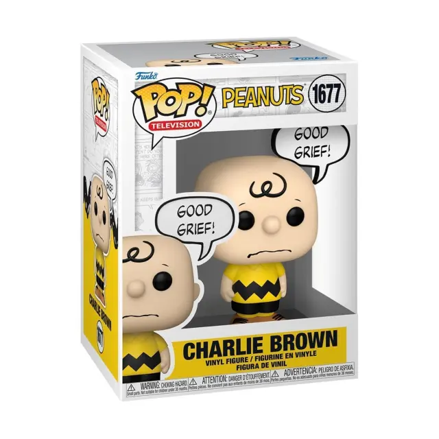 Funko Pop! Television: Peanuts - Charlie Brown (Good Grief) #1677 Vinyl Figure (83508) 2