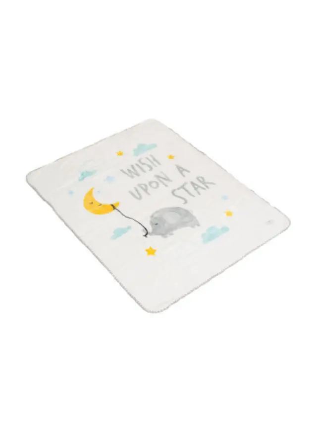 Κουβέρτα Canagroo Baby blanket 110x140cm Softy Wish upon a star white 3800146271169