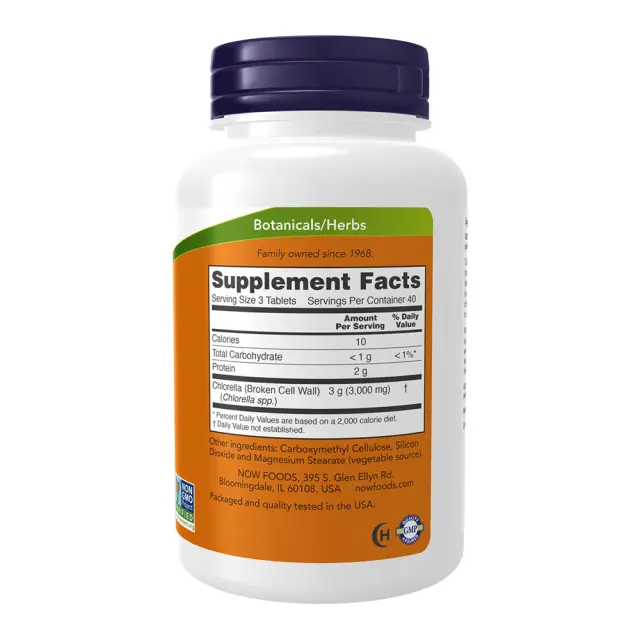 Now Foods Chlorella 1000 mg 120 Tablets 2