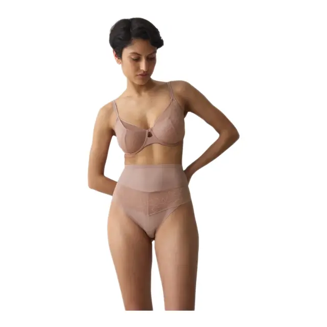 Triumph Γυναικείο Λαστέξ String Comfort Contour Highwaist, Χρώμα Chocolate Mousse