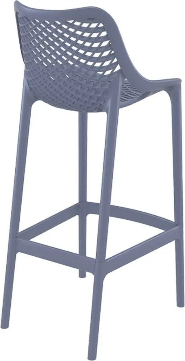 Σκαμπό Bar AIR Ανθρακί PP 45x53x75/105cm 2