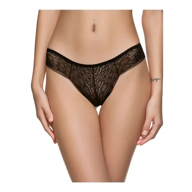 Miss Rosy Γυναικείο Brazil Leopard Net, Χρώμα Μαύρο - L