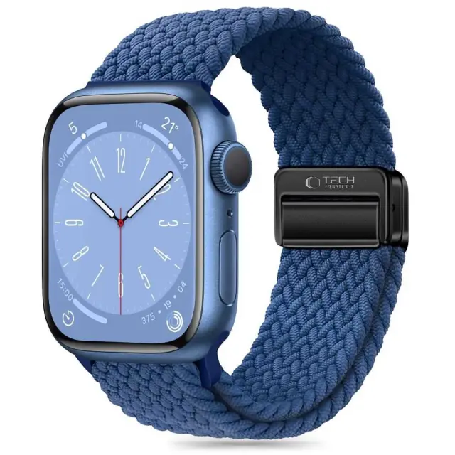 Tech-protect Nylonmag Apple Watch 8 / 9 / 10 / 11 / 12 / Se / Ultra (44 / 45 / 46 / 49 Mm) Montego Blue