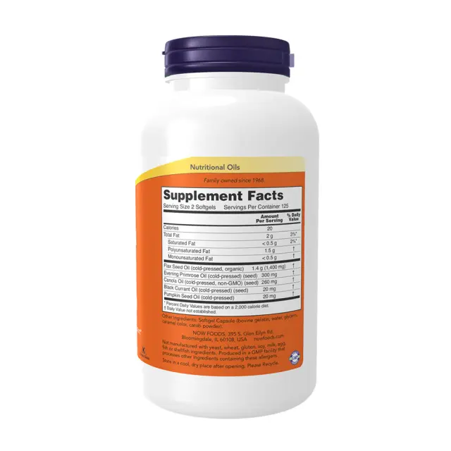Now Foods Omega 3-6-9 1000 mg 250 Softgels 2
