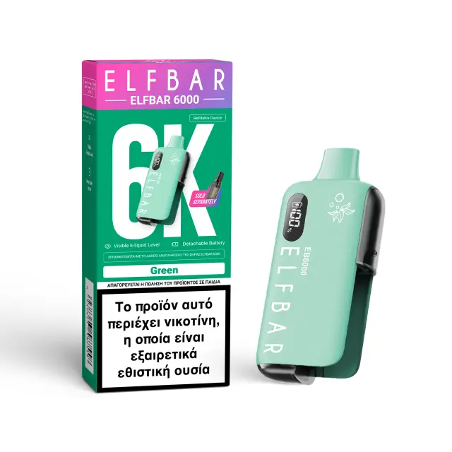 ELFBAR 6000 Disposable Kit Menthol 10ml 20mg