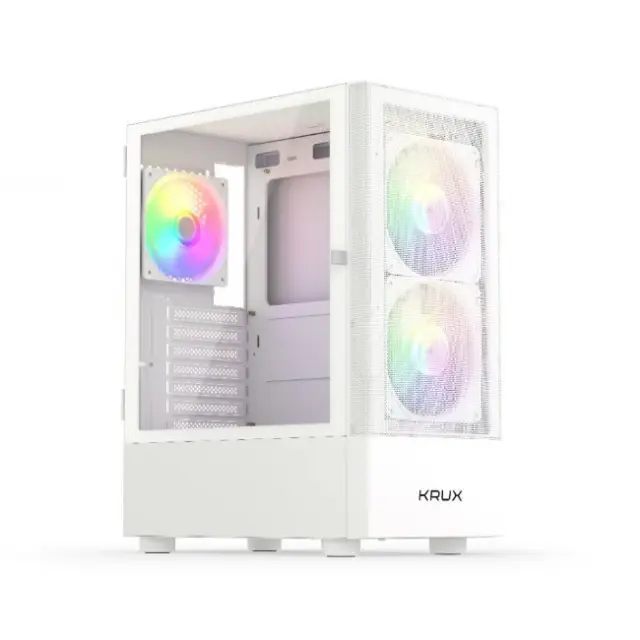 KRUX PC Case Vako RGB ATX Midi Tower White (KRXD005)