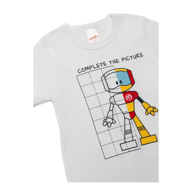 Minerva Παιδικό Φανελάκι Aγόρι Robot, Χρώμα Λευκό - 10 Y 2