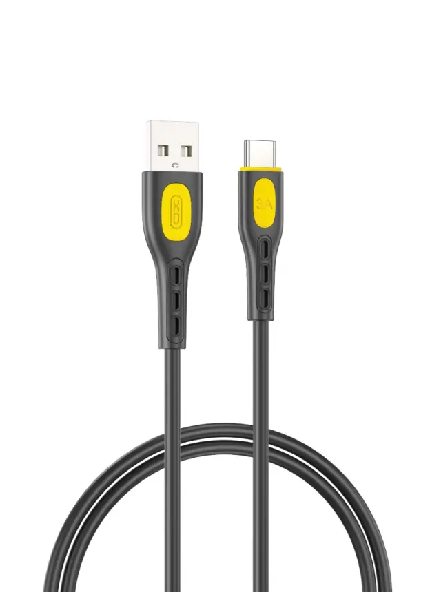 XO NB280 Καλώδιο δεδομένων Type-C 1M 3A Μαύρο 16.005.0347