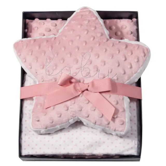 Κουβέρτα Αγκαλιάς 75x100 Fleece Essential Greenwich Polo Club 8847 Pink-White 100% Πολυέστερ 2