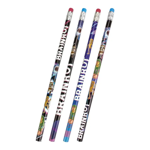 GIM Σετ 4 Μολύβια / Pencil Set: Brainrot 2