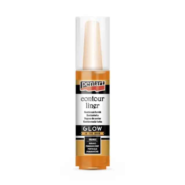 Liner Glow in the Dark Pentart 30ml - Orange