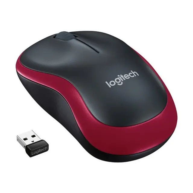 Logitech Mouse M185 Wireless Red (910-002237) 2