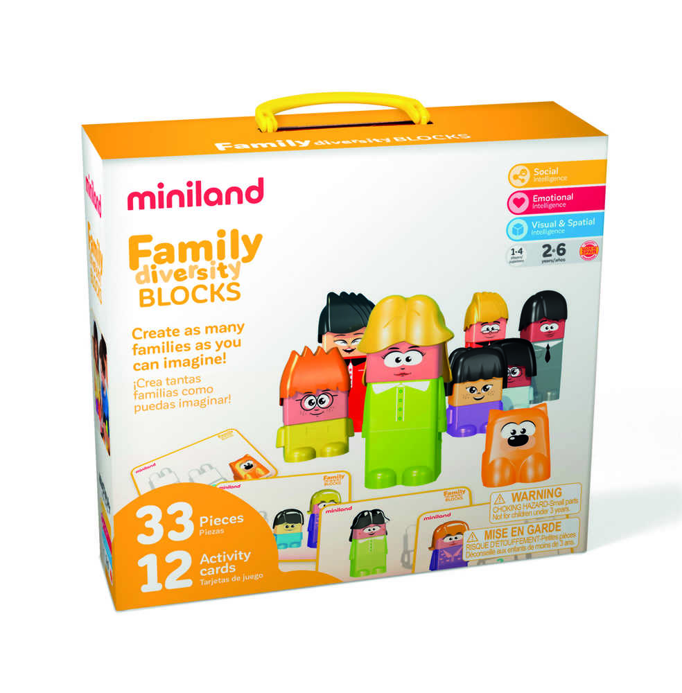 MINILAND ΠΑΙΧΝΙΔΙ ΔΡΑΣΤΗΡΙΟΤΗΤΩΝ FAMILY DIVERSITY BLOCKS 2