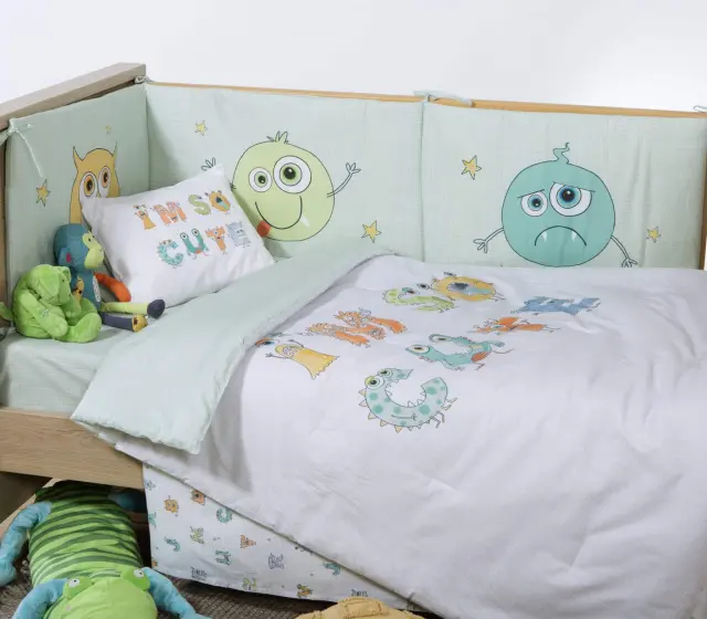 ΒΡΕΦΙΚΟ ΚΟΥΒΕΡΛΙ ALPHABET MONSTER 110Χ140 NEF-NEF HOMEWARE 2