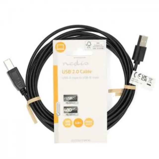 Καλώδιο USB High-Speed A αρσ. - USB B αρσ., 3.00m. 3