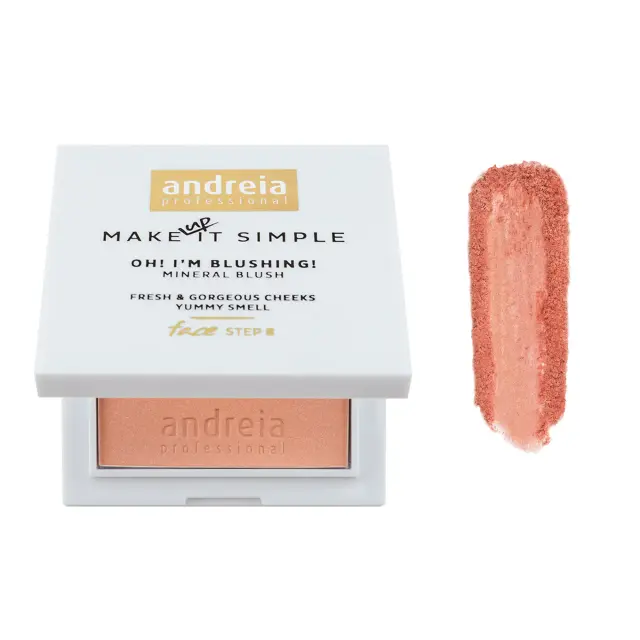 Andreia Ρουζ Oh I’m Blushing Mineral Blush Glow 7 gr 01-Κοραλί Έντονο