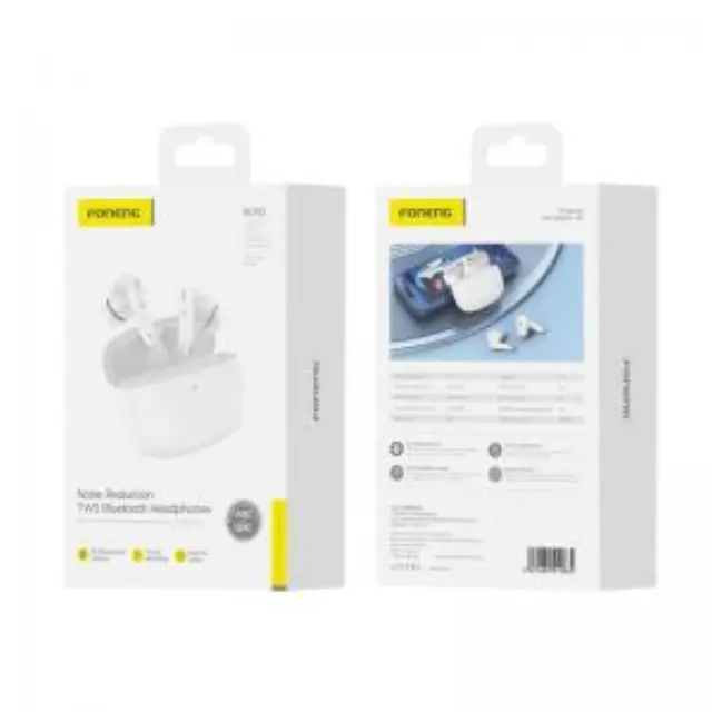 True Wireless Ακουστικά Bluetooth Foneng BL152 ANC+ENC Λευκό N68679 3