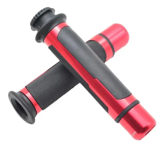 Σετ χερούλια και αντίβαρα μοτοσυκλέτας - Supper grips OEM ΚΟΚΚΙΝΟ