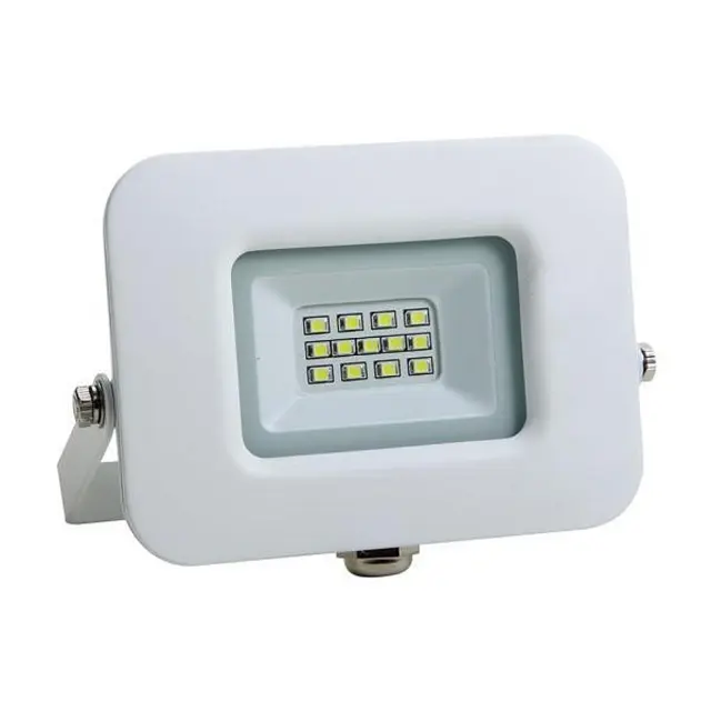 Προβολέας LED 10W SMD Βάση 360° Λευκό IP65 6500K PLUS EUROLAMP 147-69310