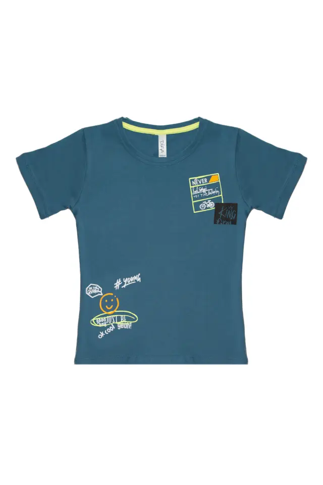 T-Shirt Kid King Gym Γαλάζιο