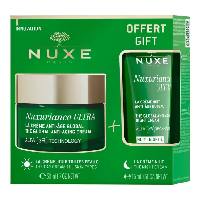 Nuxe Promo Nuxuriance Ultra The Global Anti-Aging Rich Cream Αντιγηραντική Κρέμα Ημέρας Για Όλους Τους Τύπους Επιδερμίδας 50ml & The Global Anti-Aging Night Cream Αντιγηραντική Κρέμα Νυκτός 15ml