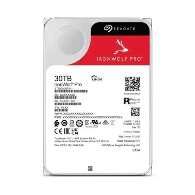 30TB Seagate IronWolf Pro ST30000NT011 7200RPM 512MB