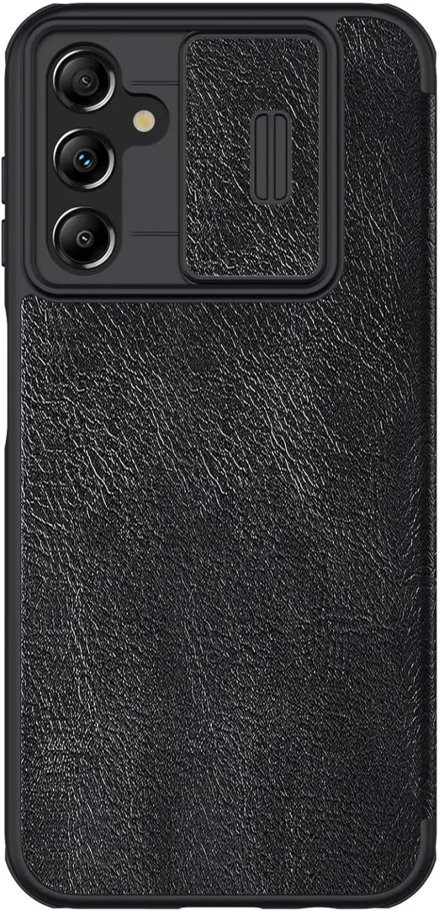 Nillkin Qin Pro for Samsung Galaxy A14 Case with Camera Slider Black
