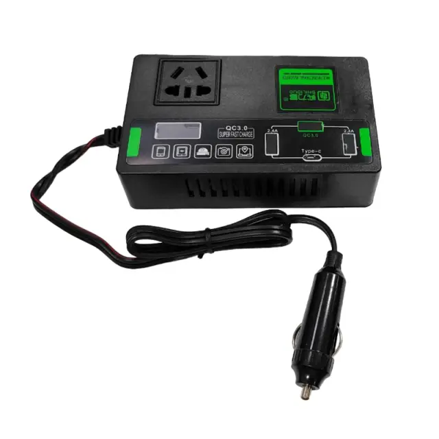 Shiliduo Inverter Αυτοκινήτου 220V 12V SLD-1127 – Vehicle Multi-function Power Inverter 074125 2