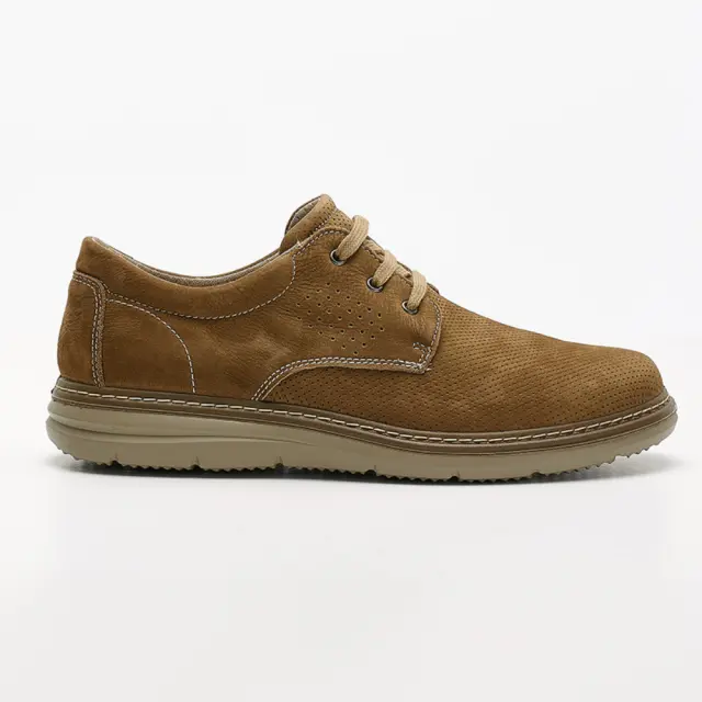 Imac Δετά-Oxfords Ανδρικό δέρμα Nubuck Καφέ IMA/350780 TAUPE