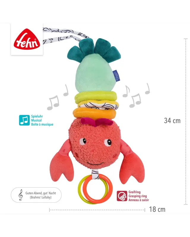 Παιχνίδι μουσικό Fehn DoBabyDoo Ocean αστακός 34εκ. 2