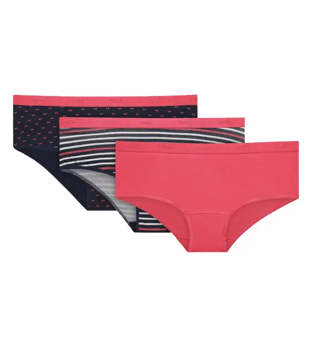 Dim Μποξεράκια Βαμβακερά Les Pockets Pretty Rose 3-Pack - S 3