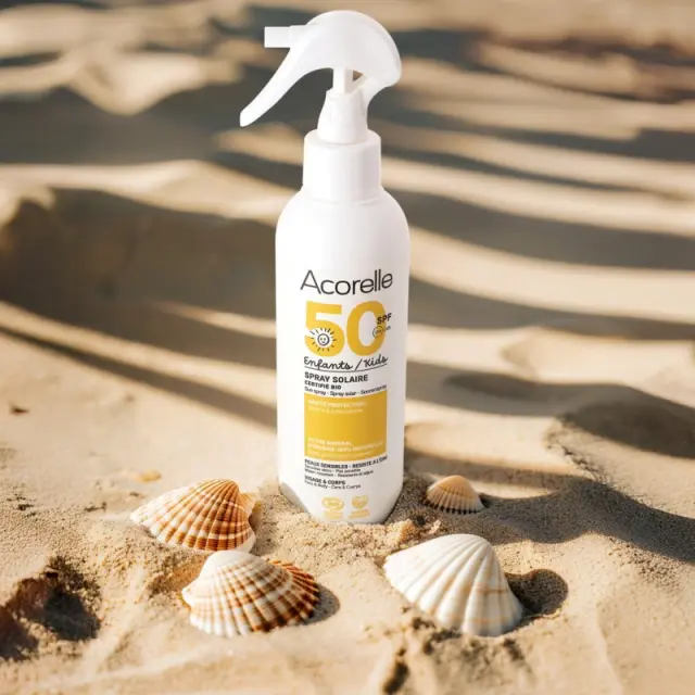 Acorelle Certified Organic Kids Sun Spray - Βιολογικό Αντηλιακό Σπρέι για Παιδιά SPF 50, 150ml 2