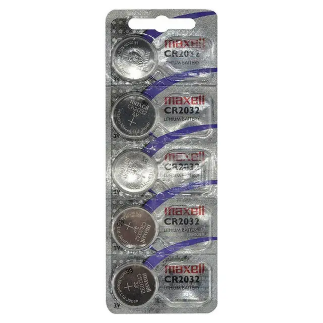 MAXELL Lithium CR2032 μπαταρίες λιθίου ρολογιών 3V 5τμχ