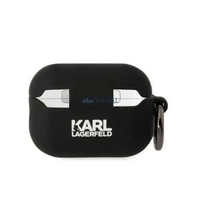Karl Lagerfeld® Karl Head 3D Θήκη Σιλικόνης για Airpods Pro 1/2- Black 2