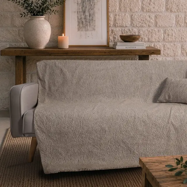Ριχτάρι Norman 03 Light Brown TEORAN Τετραθέσιο 180x350cm