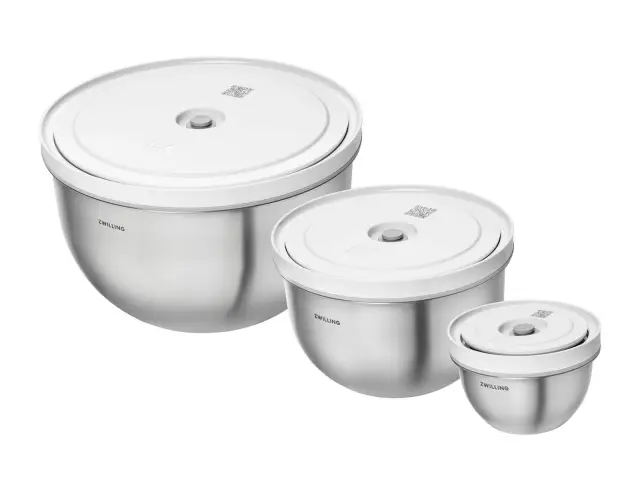 Σετ Δοχεία Τροφίμων Fresh & Save Zwilling με καπάκια και χωρητικότητα 0.35lt, 2lt, 4.5lt - 3 τεμάχια 1031017