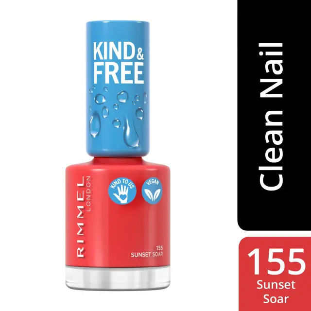Rimmel - Kind & Free - Clean Nail Polish - 155 Sunset Soar - Beauty