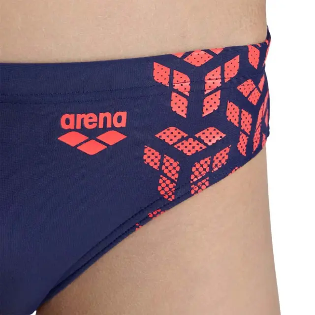 Arena Boy's Kikko V Graphic Swim Briefs Slip Μπλε - Κόκκινο 006722-740 (Arena) - 10 Years 3
