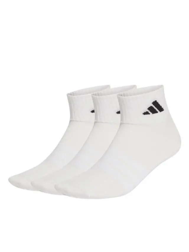 adidas Essentials Αθλητικές Κάλτσες Λευκές 3 Ζεύγη