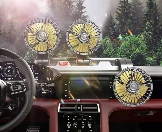 Ανεμιστήρας καμπίνας οχημάτων τριπλός - 24V - R-Q11103-3 - 150879 2