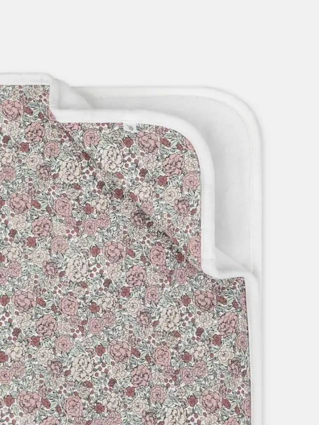 Βρεφική Κουβέρτα για Κορίτσια Floral Garden ΡΟΖ - One Size 2