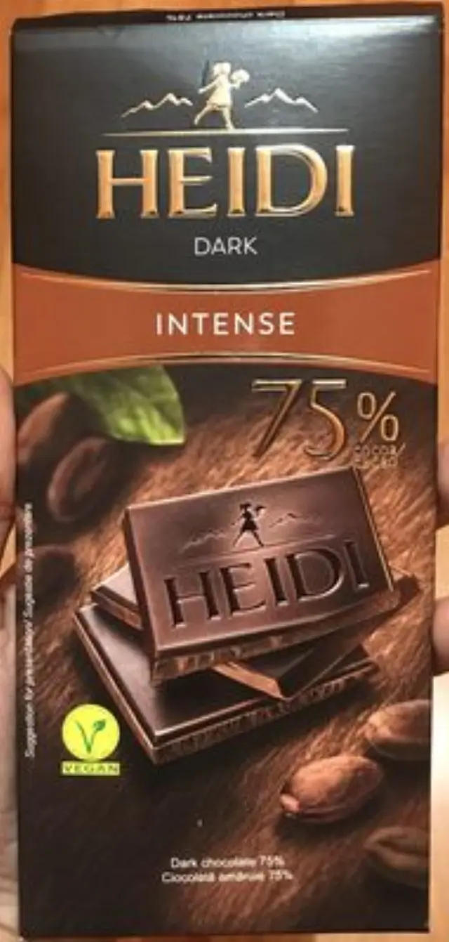 HEIDI DARK INTENSE 75% CACAO ΣΟΚΟΛΑΤΑ 80GR