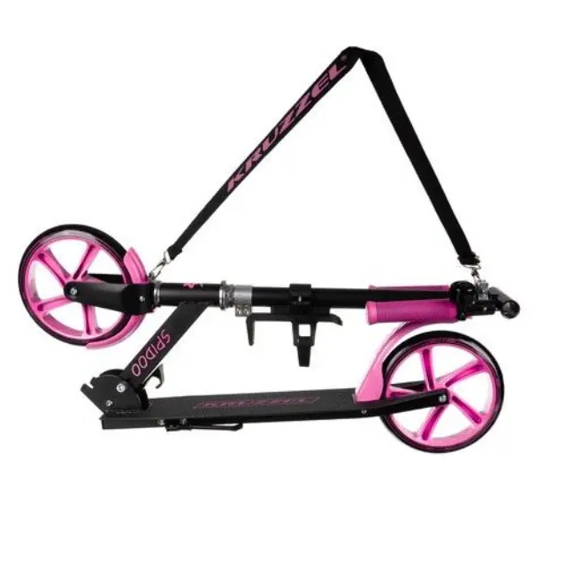 KRUZZEL SPIDOO ΠΑΤΙΝΙ SCOOTER ΑΝΑΔΙΠΛΟΥΜΕΝΟ ΜΕ ΤΡΟΧΟ 200mm ΡΟΖ 25628 3