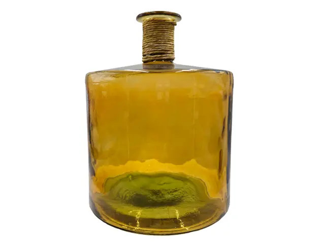 Διακοσμητικό Βάζο Glass Drops Frances Enea (E4751DB411) Aπό 100% ανακυκλωμένο γυαλί, Χωρητικότητας 30L, Διαστάσεων Ø 35 x Υ 45 cm, Yellow Gold E4751DB411 2