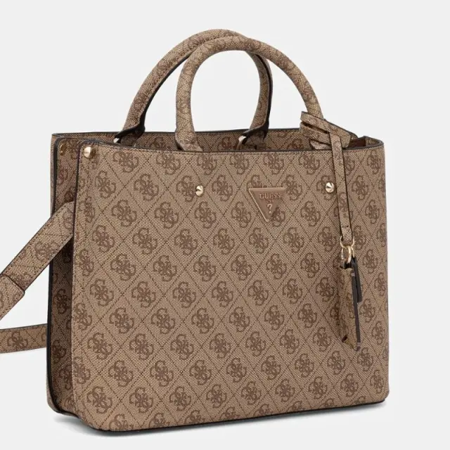 Guess - Γυναικεία Τσάντα Meridian II HWSG6974060-LATTE Καφέ 2