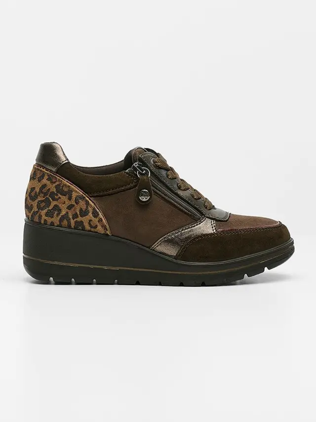 Imac Sneakers Γυναικείο δέρμα/δέρμα Nubuck Καφέ IMA/205870 CAFFE - 41 3