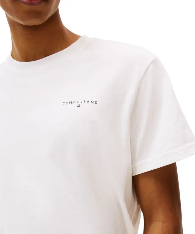 Tommy Hilfiger - Ανδρικό T-shirt Linear Chest Slim Fit DM0DM21780-YBL Εκρού 2