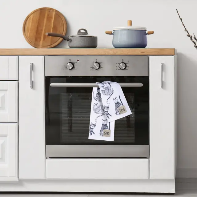 Ποτηρόπανο 40x60 White - Grey 0735 Das Home 3