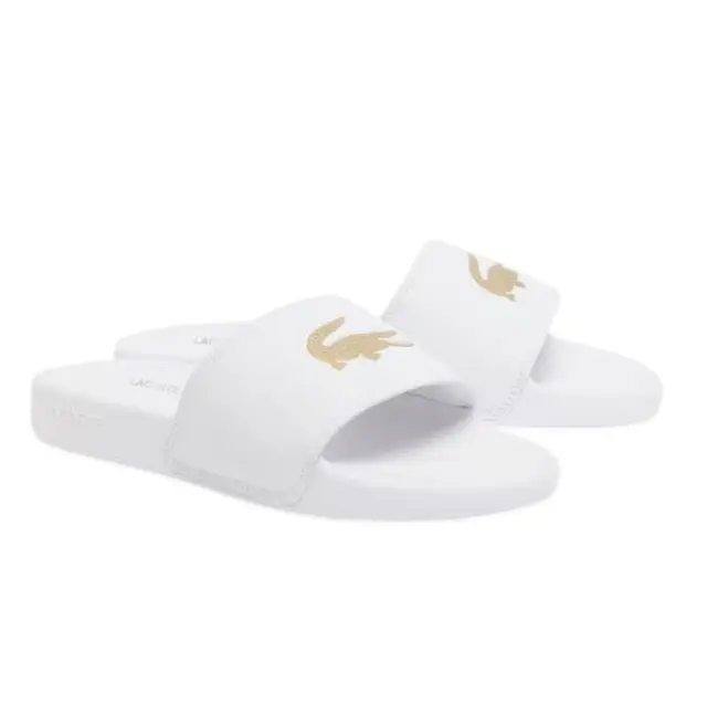 Γυναικείες Παντόφλες Slides Lacoste 751CFA0003ALM Λευκές Άσπρο - 39,5 2