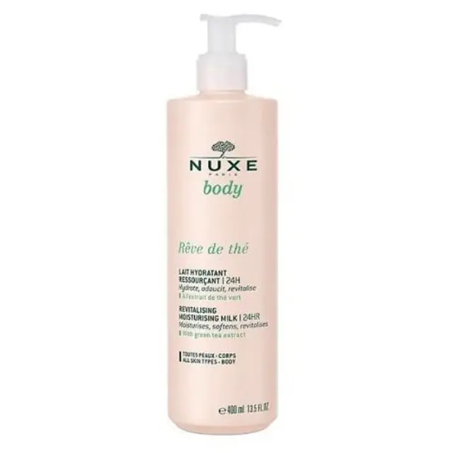 Nuxe Body Reve de The Revitalising Moisturising Milk 24H Ενυδατικό Γαλάκτωμα Σώματος με Πράσινο Τσάι 400ml